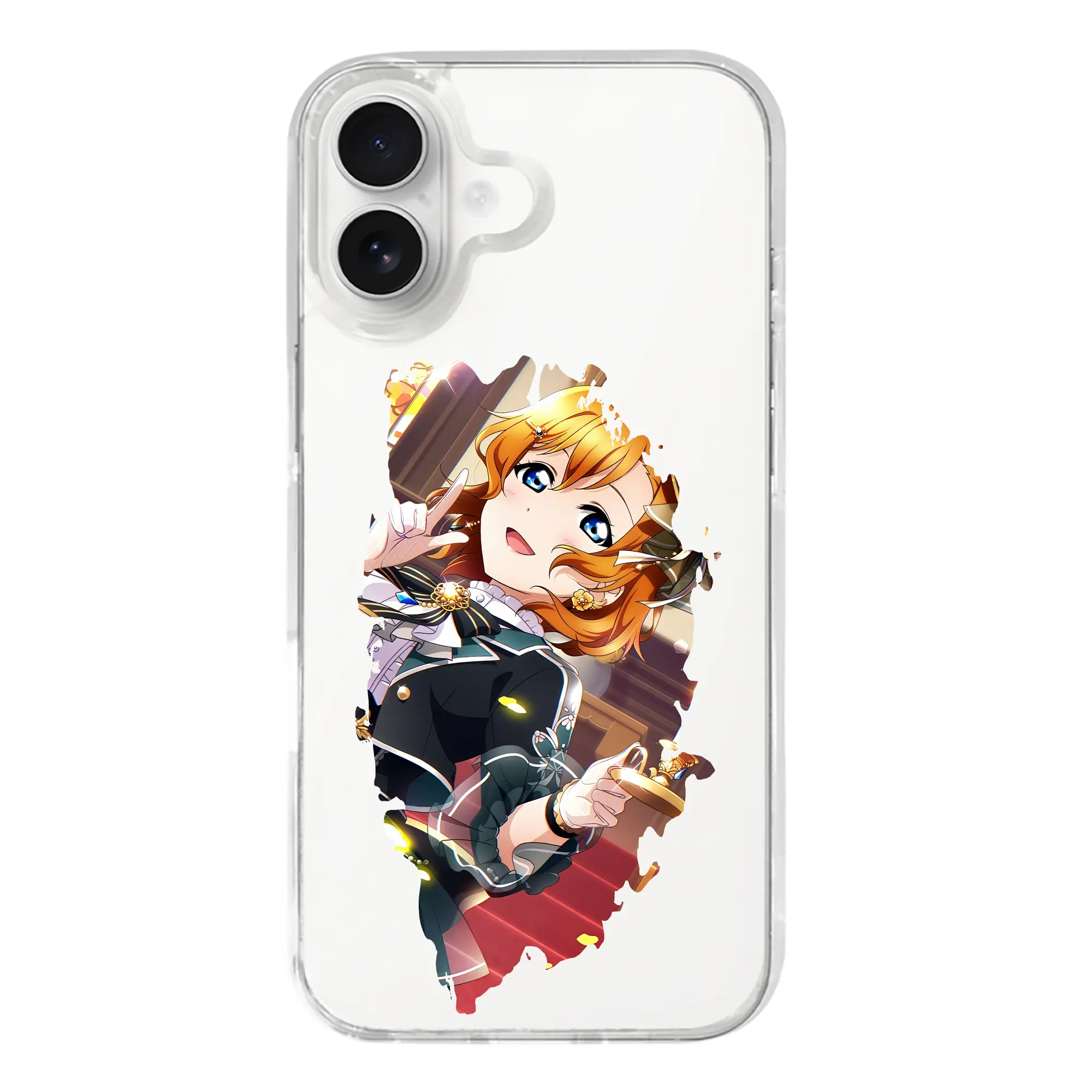 Love Live! グッズ,高坂穂乃果 - iPhone 17シリーズ 透明スマホケース – 薄型・耐衝撃・精密フィット保護カバー